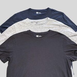 Lot of (3) 2X XXL Men’s Route 66 Short Sleeve Crew Neck T Shirts Black Navy Gray